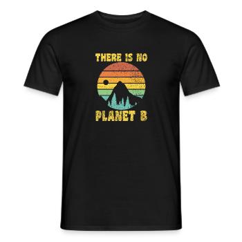THERE IS NO PLANET B - Männer T-Shirt - Schwarz - Vorne - AI Model Male 178 light (178cm)