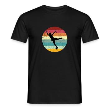 Ice Skate Vintage - Männer T-Shirt - Schwarz - Vorne - AI Model Male 178 light (178cm)