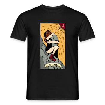 The Lovers - Men's T-Shirt - black - Front - AI Model Male 178 light (178cm)