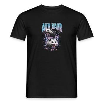 Aur naur Funny Meme Shirt - Men's T-Shirt - black - Front - AI Model Male 178 light (178cm)