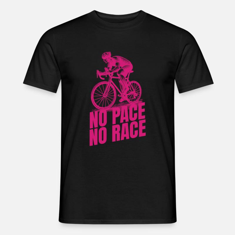 no pace no race - Männer T-Shirt - Schwarz