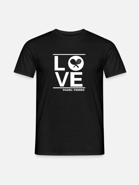 padel padel-tennis padeltennis-love paddel padle - Mænd T-shirt - sort
