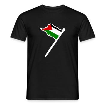 Free palestine - T-shirt homme - noir - Devant - AI Model Male 178 light (178cm)