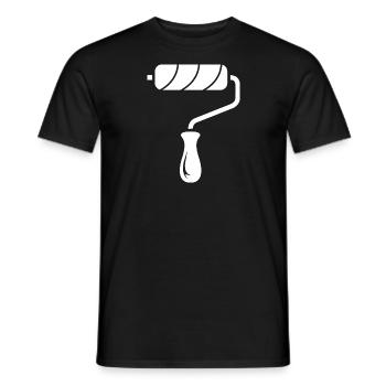 Tools Icon Painter Painter Roll Paints Painter - Men's T-Shirt - black - Front - AI Model Male 178 light (178cm)