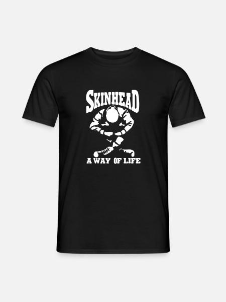Skinhead - Männer T-Shirt - Schwarz