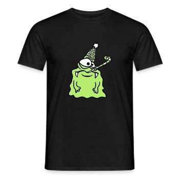 anniversaire seul solitaire triste pas de cadeaux - T-shirt homme - noir - Devant - AI Model Male 178 light (178cm)