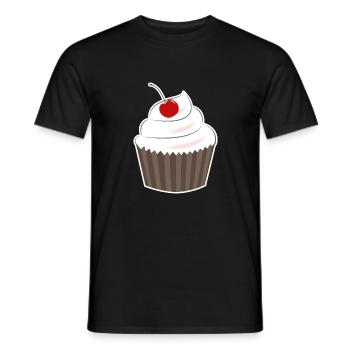 muffin - Men's T-Shirt - black - Front - AI Model Male 178 light (178cm)