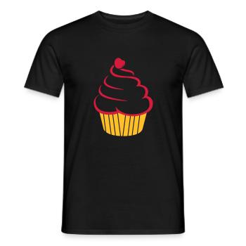 cupcake - Männer T-Shirt - Schwarz - Vorne - AI Model Male 178 light (178cm)