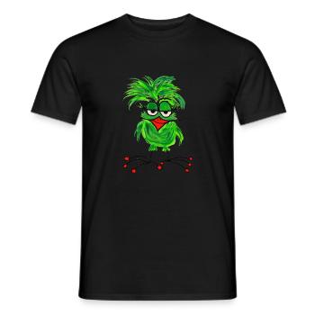 The Fladders - Just Say - Men's T-Shirt - black - Front - AI Model Male 178 light (178cm)