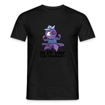 tony Tattoo Statement zu dir oder zum Fischmarkt - Männer T-Shirt - Schwarz - Vorne - AI Model Male 178 light (178cm)