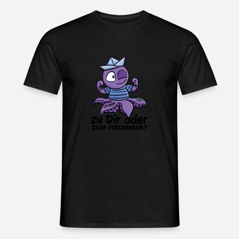 tony Tattoo Statement zu dir oder zum Fischmarkt - Männer T-Shirt - Schwarz