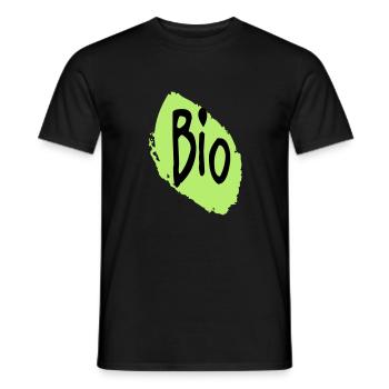 bio - sustainable and ecological - Men's T-Shirt - black - Front - AI Model Male 178 light (178cm)