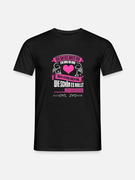 Rad ab, huiii pink - Männer T-Shirt - Schwarz