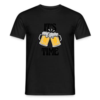 C’est de la bière - T-shirt homme - noir - Devant - AI Model Male 178 light (178cm)