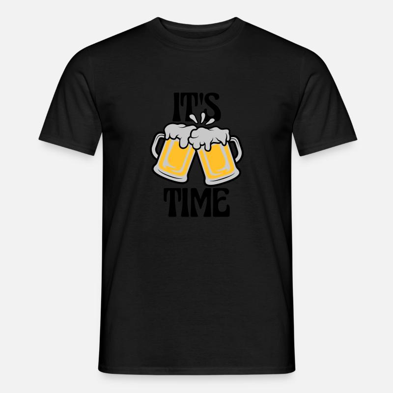It s Bier - Männer T-Shirt - Schwarz