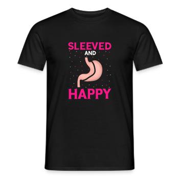 Gastric Bypass and Gastric Bypass Operation Design - Men's T-Shirt - black - Front - AI Model Male 178 light (178cm)