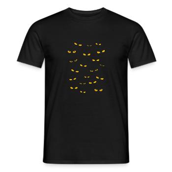 Gruselige Augen - Männer T-Shirt - Schwarz - Vorne - AI Model Male 178 light (178cm)