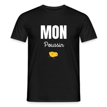 mon poussin - T-shirt homme - noir - Devant - AI Model Male 178 light (178cm)