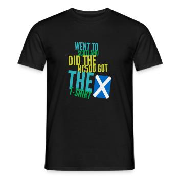 nc500 scotland - Men's T-Shirt - black - Front - AI Model Male 178 light (178cm)