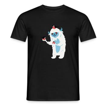 Monster mit Vögeln - Männer T-Shirt - Schwarz - Vorne - AI Model Male 178 light (178cm)