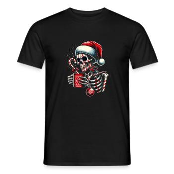 Ami squelette festif - T-shirt homme - noir - Devant - AI Model Male 178 light (178cm)
