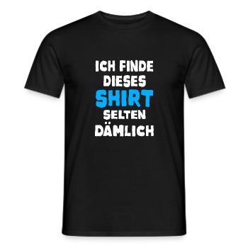 Individuelle Shirt Geschenke selten dämlich - Männer T-Shirt - Schwarz - Vorne - AI Model Male 178 light (178cm)