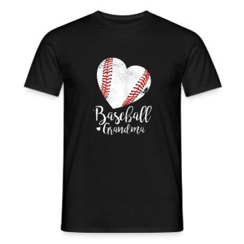 Baseball-Oma-Muttertag - Männer T-Shirt - Schwarz - Vorne - AI Model Male 178 light (178cm)