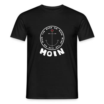 Espèce de moules Worms Moin Allemagne du Nord - T-shirt homme - noir - Devant - AI Model Male 178 light (178cm)