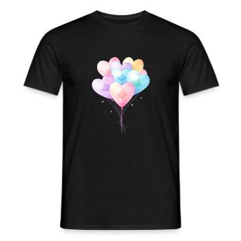 De jolis ballons - T-shirt homme - noir - Devant - AI Model Male 178 light (178cm)