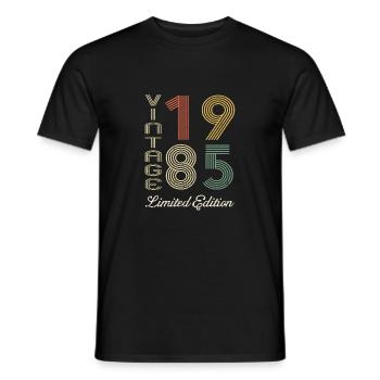 1985 Geburtstag Geboren 1985 Vintage Retro. Editio - Männer T-Shirt - Schwarz - Vorne - AI Model Male 178 light (178cm)