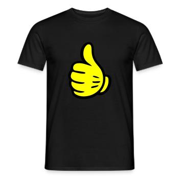 Hand Like Comic - Men's T-Shirt - black - Front - AI Model Male 178 light (178cm)