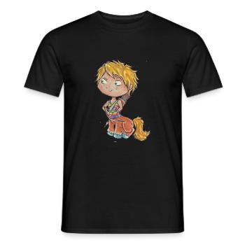 Zodiac sign: Sagittarius - Men's T-Shirt - black - Front - AI Model Male 178 light (178cm)