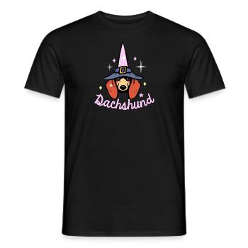 Teckel Chien Cadeau Wiener Chien Teckel - T-shirt homme - noir - Devant - AI Model Male 178 light (178cm)