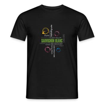 Sauvignon Blanc - Männer T-Shirt - Schwarz - Vorne - AI Model Male 178 light (178cm)