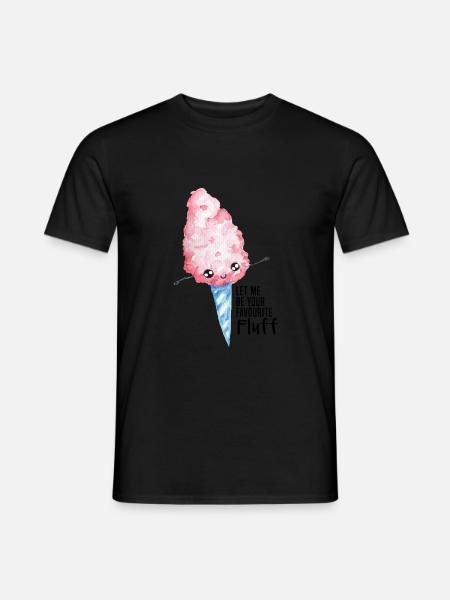 zuckerwatte süß Freundschaft Liebe Mädchen Kinder - Männer T-Shirt - Schwarz