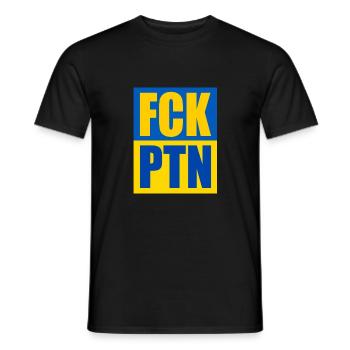 Fck ptn - Männer T-Shirt - Schwarz - Vorne - AI Model Male 178 light (178cm)