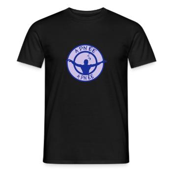 Apnoe Apnoe atemstillstand4 Logo - Männer T-Shirt - Schwarz - Vorne - AI Model Male 178 light (178cm)