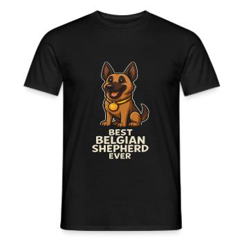 Bester Belgischer Schäferhund Aller Zeiten - Männer T-Shirt - Schwarz - Vorne - AI Model Male 178 light (178cm)