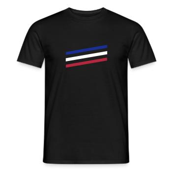 France Français Française French Frankreich - Männer T-Shirt - Schwarz - Vorne - AI Model Male 178 light (178cm)