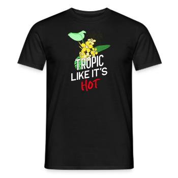 Tropic like it's hot! - Männer T-Shirt - Schwarz - Vorne - AI Model Male 178 light (178cm)