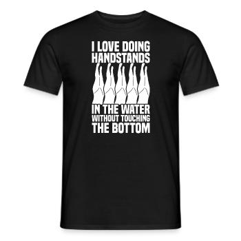 Synchronschwimmen - Männer T-Shirt - Schwarz - Vorne - AI Model Male 178 light (178cm)