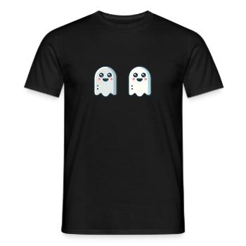 Zwei Geister - Männer T-Shirt - Schwarz - Vorne - AI Model Male 178 light (178cm)