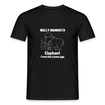 Mammouth - T-shirt homme - noir - Devant - AI Model Male 178 light (178cm)