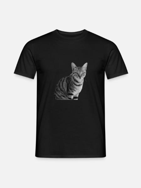 niedliche Katze T-shirt Geschenkidee Weihnachten - Männer T-Shirt - Schwarz
