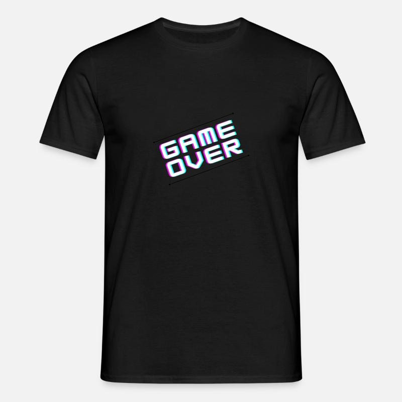 Game Over - Männer T-Shirt - Schwarz