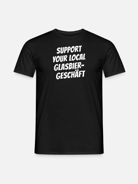Glasbiergeschäft - Männer T-Shirt - Schwarz