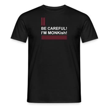 Je suis moine - T-shirt homme - noir - Devant - AI Model Male 178 light (178cm)