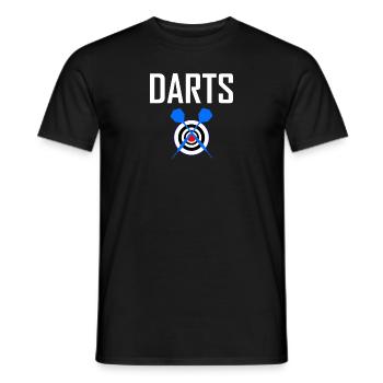 Fléchettes - T-shirt homme - noir - Devant - AI Model Male 178 light (178cm)