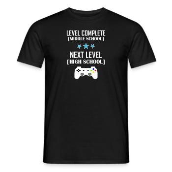 ÉCOLE SECONDAIRE - T-shirt homme - noir - Devant - AI Model Male 178 light (178cm)
