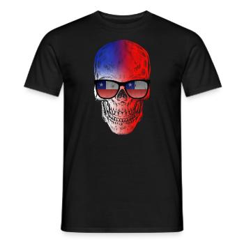 Chile - Männer T-Shirt - Schwarz - Vorne - AI Model Male 178 light (178cm)